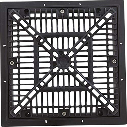 Custom Molded Products Main Drain Frame, CMP, 9" x 9", Black, w/Gate - Thumbnail 4
