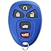 KeylessOption Keyless Entry Remote Start Control Car Key Fob Replacement for 22733524-Blue