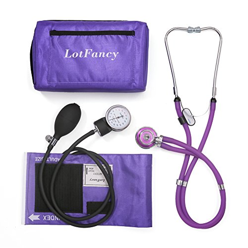 LotFancy Aneroid Sphygmomanometer & Sprague Stethoscope Kit