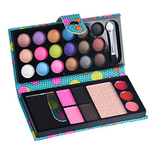 Jonerytime26Colors Eye Shadow Makeup Palette Cosmetic Eyeshadow Blush Lip Gloss Powder (Blue)