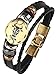 Hamoery Punk Alloy Leather Bracelet for Constellation Braided Rope Bracelet Bangle