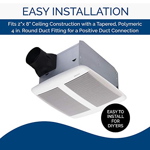 BroanNuTone SPK110 Sensonic Bathroom Exhaust Fan With Bluetooth Speaker, ENERGY STAR Certified