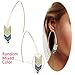 Threader Drop Earring Arrow Dangle Hoops Retro Unique Ear Crawler Earrings Climber Long Ear Line Jewelry Color Tone - The Mixed Color Is Random, Maybe Not Like The Pics Shown Online