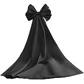 Tixlear Big Bow for Wedding Dresses Detachable Train Removable Cape Sweep for Prom Formal Ball Gown Separate Accessory