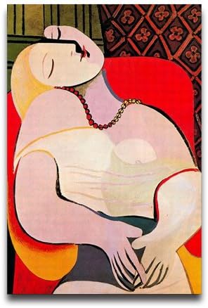 Poster Hmbrothers Stylish Art Print Famouspaint Pablo Picasso Dream Pattern Print Wall Decorative Wall Poster 20-Inch By 30-Inch