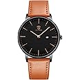 BEN NEVIS Watch, Mens Watch, Minimalist Fashion Simple Wrist Watch Analog Date with Leather Strap