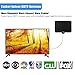TV ANTENNA, 50 Mile Range Amplified TV Antenna with Detachable Amplifier Signal Booster for High Performance and 10ft Coaxial Cable(Black)