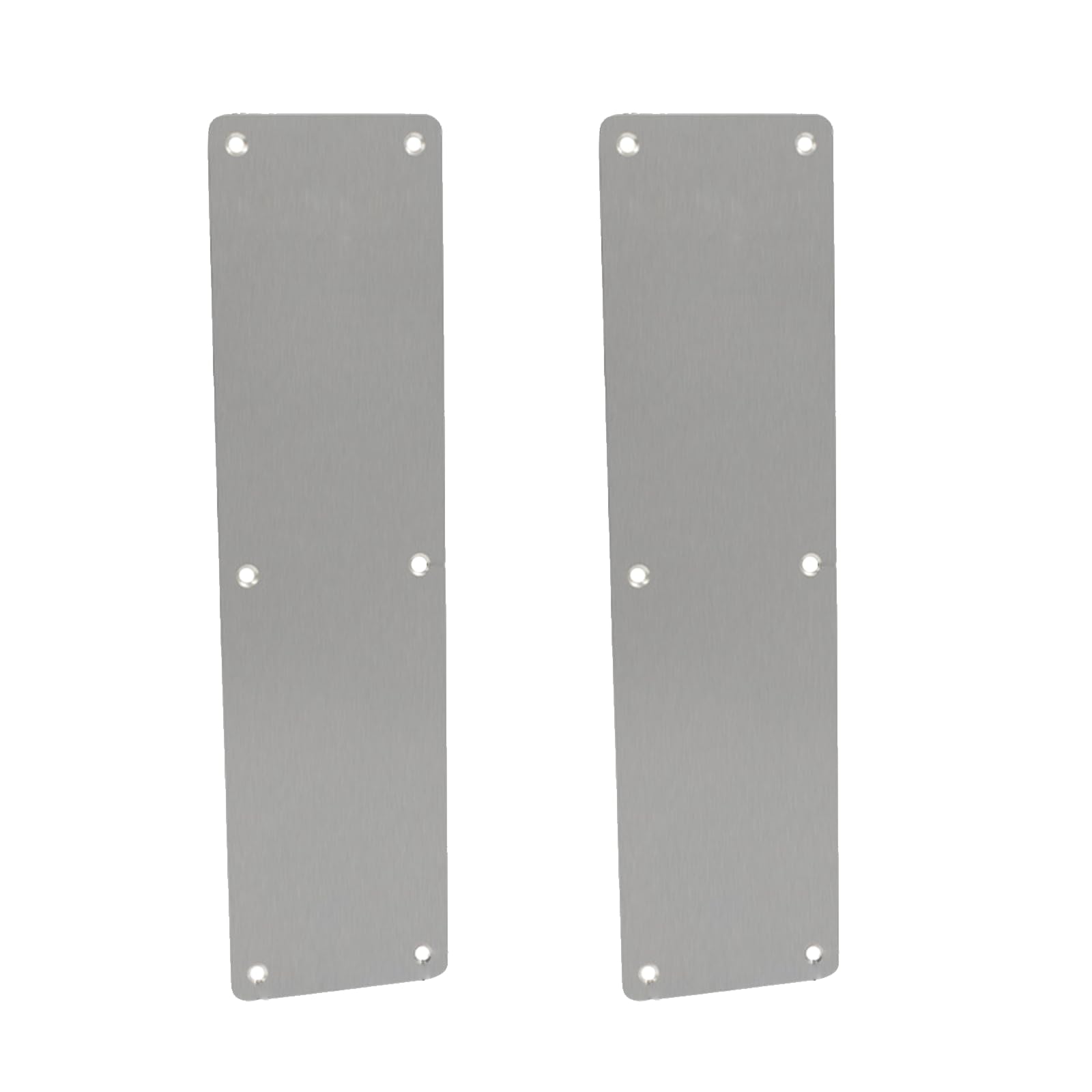 Vokowin 2pcs Door Finger Push Plate with Screw, Fire Door Finger Plate， Push Plate 300 x 80mm Stainless Steel Brushed Plate Door/Bottom Door Protection - Square Corner (K320-2)