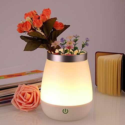 Vase Lamp Led Night Light with 3 Modes Touch Sensor USB Rechargeable 350ML Water Capacity Decorative Lamp for Bedroom Living Room Meeting Room Cafe Shop