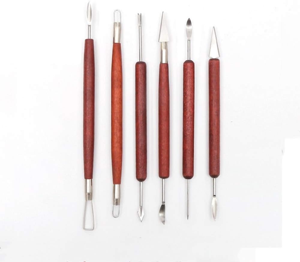 FLZONE Clay Sculpting Tools,6 Pcs Modeling Clay Tools Set Pottery