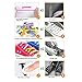 LattoGe No Tie Shoelaces for Kids and Adults - Slip On Tieless Lace Waterproof Silicone Flat Elastic Shoe Laces Strings for Athletic Running Sneakers Boots Board and Casual Shoes