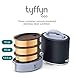 Tyffyn 33.5 oz, Black, Vacuum Insulated Lunch Box with Bagmat - 3 Copper Finished Stainless Steel Food Storage Containers- BPA Free, Eco-Friendly Bento Box (Color:Black)