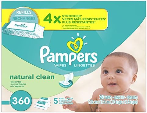 pampers natural clean wipes