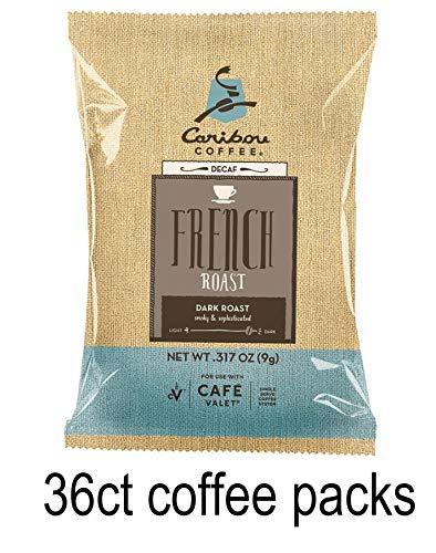Caribou Coffee One-Cup Filter Packs with Disposable Brew Basket for use with Cafe Valet Single-Serve Coffee Brewers, 36Count, Decaf French Roast - Thumbnail 3