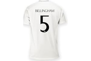 HAVENNOVA Real Madrid Jersey. Real Madrid Home Shirt 24/25 Bellingham 5#. 100% Polyester. Classic fit. Official RM Jersey.