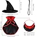 2 Pieces Halloween Cat Costume Pet Vampire Cloak Witch Cape and Hat for Cat Kitten Puppy Cosplay Halloween Party Supplies