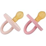 BumiBébé Round Pacifiers 2-Pack 3-36 Months (Pink & Rose)