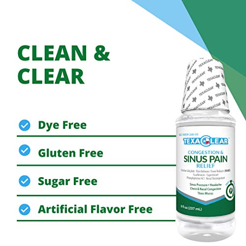 TexaClear Sinus, Pain & Pressure Relief Medicine MultiSymptoms & Non