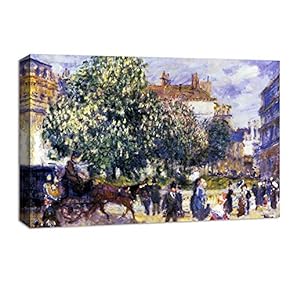 Canvas Wall Art Landscape at Beautiful by Pierre-Auguste Renoir Canvas Prints Home Artwork Decoration for Living Room,Bedroom - 12x18 inches