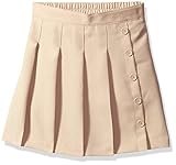 Nautica Big Girls' Uniform Pleated Scooter, Khaki, 10