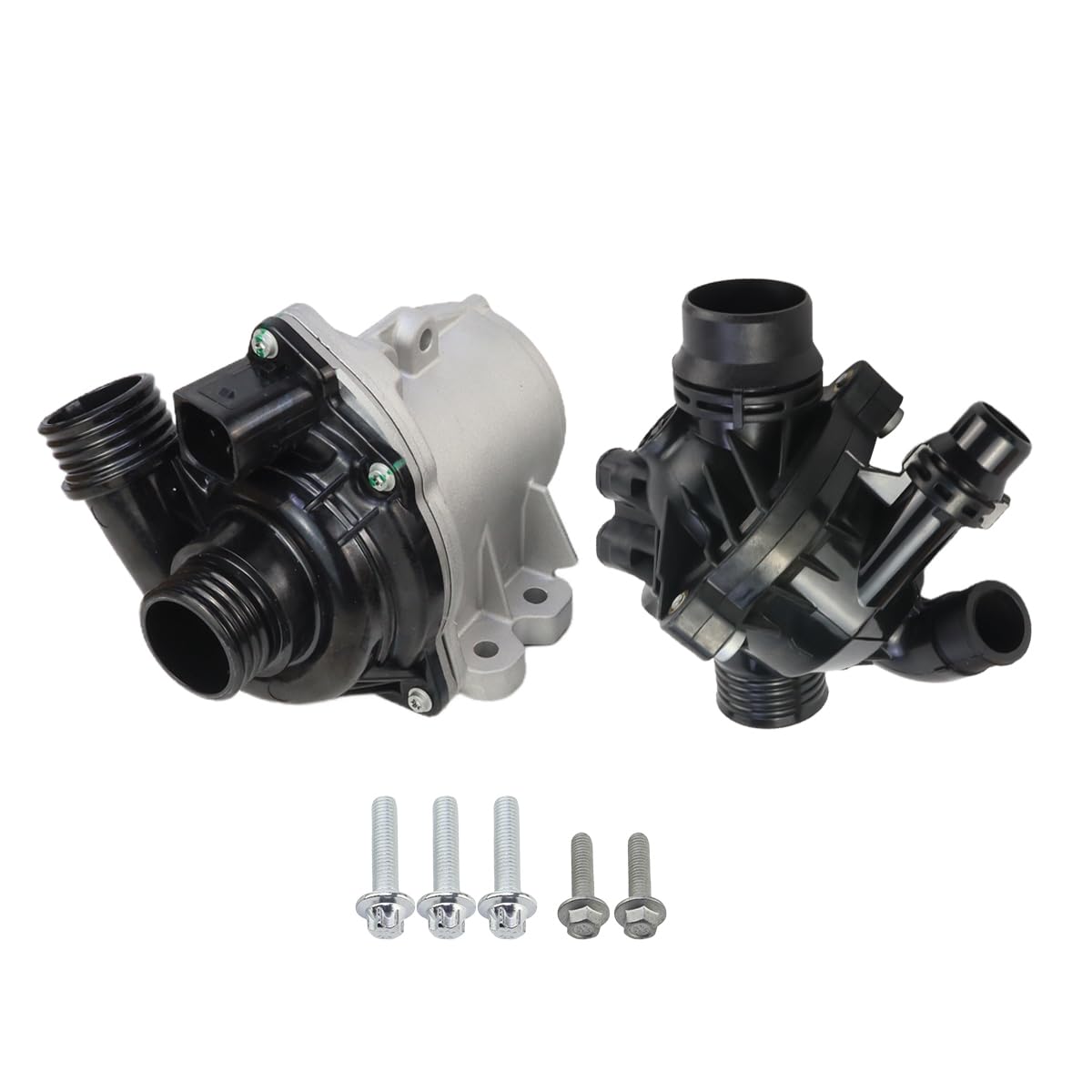 Photo 1 of MUNIK 11517632426 Electric Engine Water Pump & Thermostat for BMW 1 3 5 6 7 X3 X4 X5 X6 Z4 Series 335i 535i 640i xDrive 740Li xDrive35i M40i xDrive40is/35is Replace# 11517588885 11537601158 0711990540