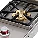 Cal Flame BBQ08852P Standard Single Flat Side Burner LP W/NG Conversion KIT 15,000 BTU 11 in, 304 Durable, Stainless Steel