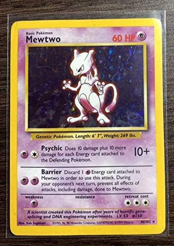 Amazon ポケモンカード 旧裏 物 海外版 英語 ミューツー Mewtwo キラ おもちゃ ホビー