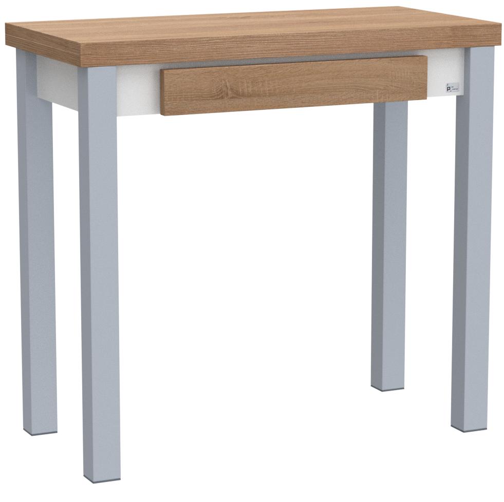 Avec Tiroir Blanc 80 X 40 80 Cm Portus Livre Table De Cuisine Ameublement Et Decoration Meubles Salon Qa