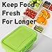Lodge Food Storage Reusable Set Airtight, Watertight, Leak-Proof - Stackable - Dishwasher and Microwave Safe for Home Pantry and Kitchen