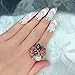 DDLBiz Luxury Fashion Crystal Rhinestone Nail Ring Charm Party Wedding Fingernail Rings