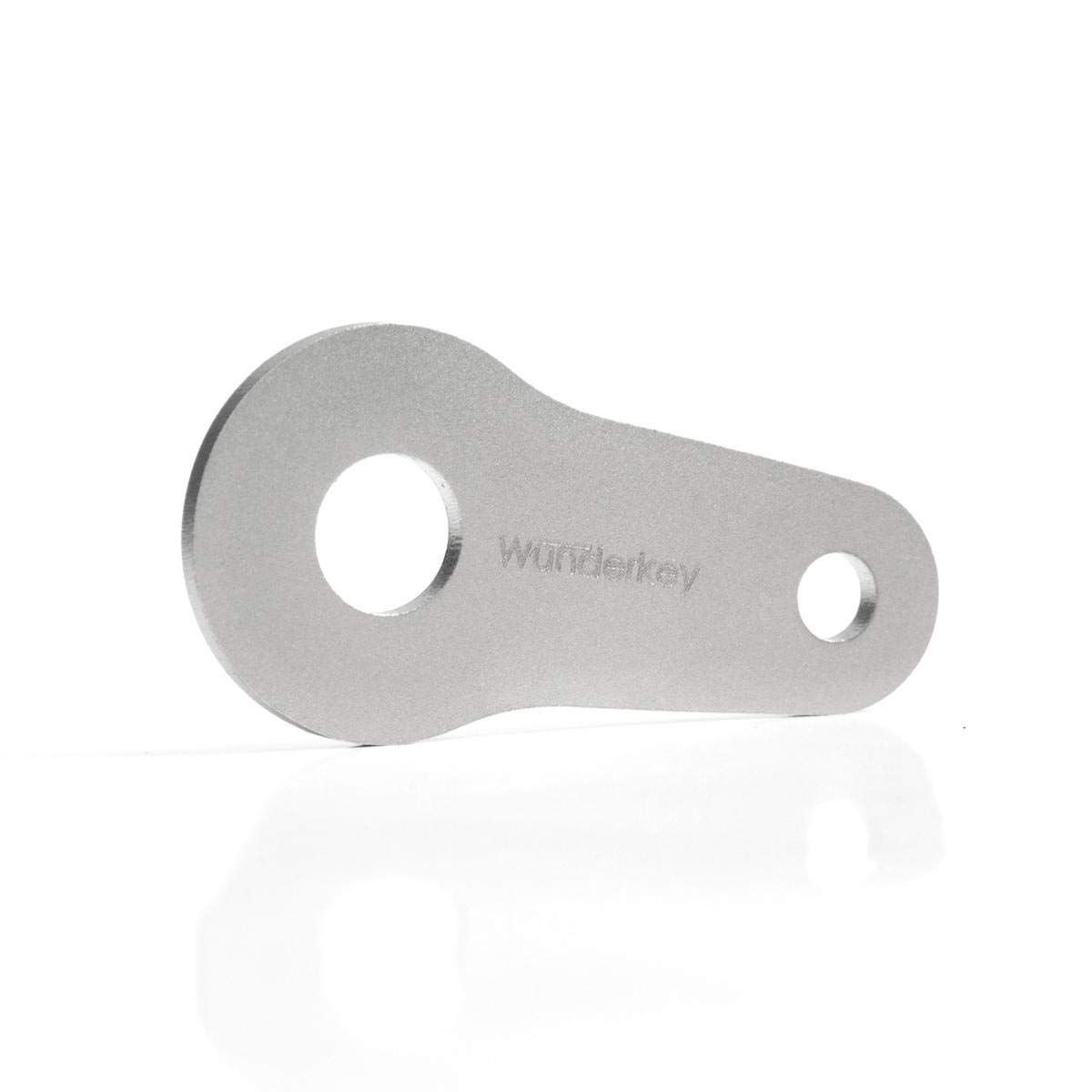 Wunderkey ® Shopping-Cart Solver - 100% Made in Germany [Key Organiser Add-On Accessoires | Chip] - Stainless Steel - Premium Quality
