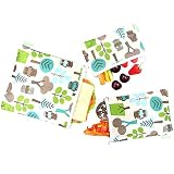 Wegreeco Reusable Sandwich & Snack Bags - Set of 3 - (Owl)