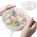 SMARTAKE Silicone Stretch Lids Seal Food Saver Cover, Various of Sizes, 6-pack