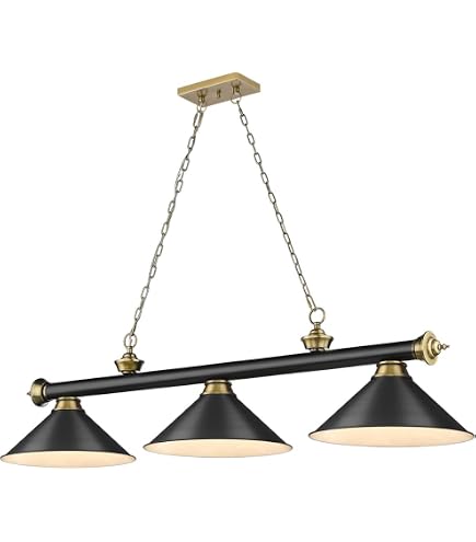 Amazon.com: Z-Lite 2306-3MB-BN-MB15 Cordon Billiard Pendant, 3
