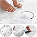 20PCS Flower Shape Anti-Slip Bathtub Stickers Safety Bath Shower Treads 10CM (Clear)