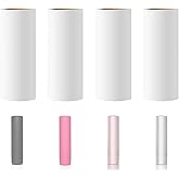 3.5 inch Mini Lint Roller Refills Compatible with Flint Classic Retractable Mini Lint Rollers Travel Size 3-1/2 Width Lint Roller Refills Pack of 4 Rolls 40 Sheets Each Roll Total 160 Sheets