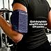 Phone Armband Sleeve: Best Running Sports Arm Band Strap Holder Pouch Case for Exercise Workout Compatible with iPhone 5S SE 6 6S 7 8 X Plus iPod Android Samsung Galaxy S5 S6 S7 S12 Blue Small