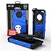 Zizo Bolt Series Compatible with iPhone SE Case Military Grade Drop Tested with Screen Protector Kickstand Holster Belt Clip iPhone 5s Blue Black