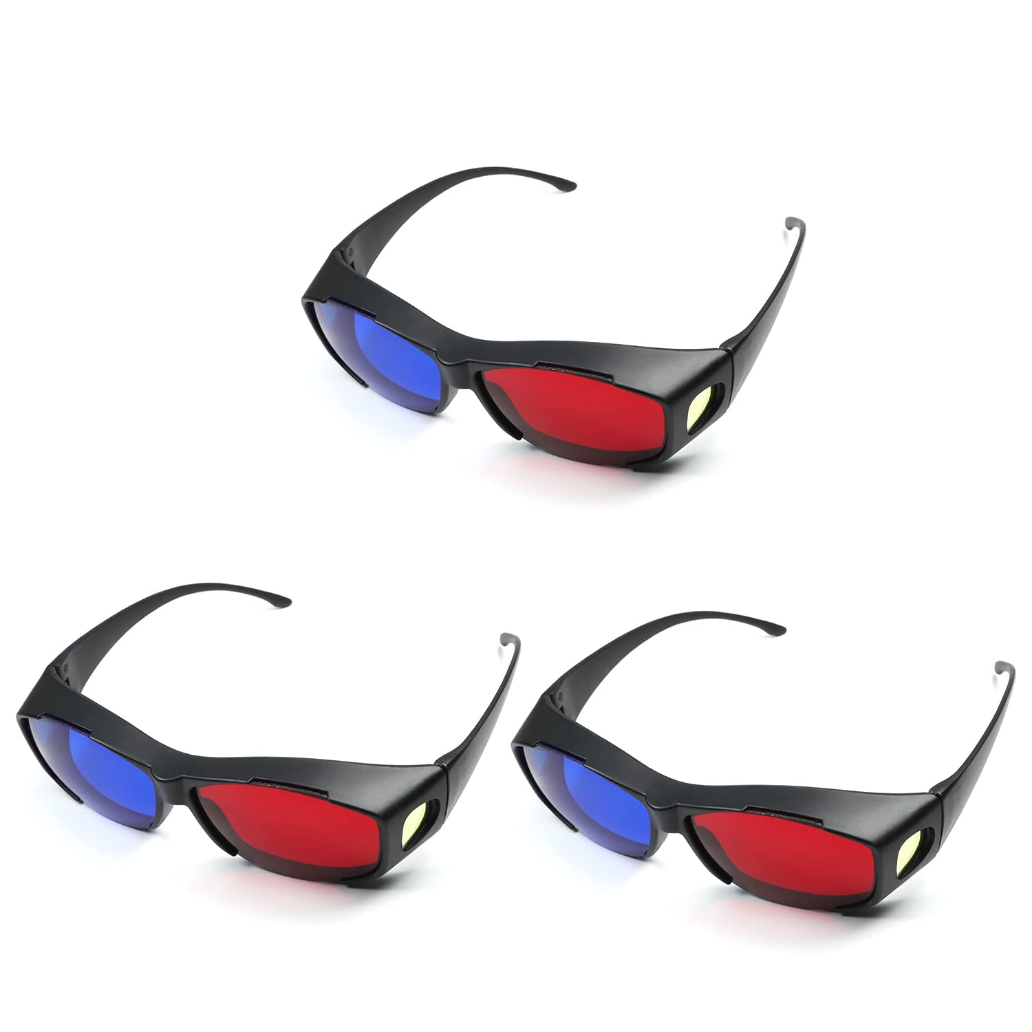 Othmro 3D Glasses - Red-Blue Cyan Anaglyph Dimensional Vision Glasses for TV Game DVD 3D Virtual Video