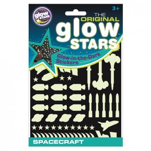 The Original Glowstars Company Glow in The Dark Stickers Spacecraft