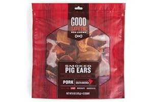 Good Lovin' Smoked Pig Ear Dog Chews 6 oz. Count of 12