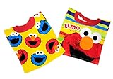 Sesame Street Elmo Baby Bibs- 2 Piece Pack (Yellow Pattern/Stripes Elmo)…