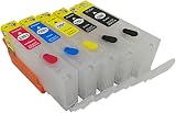 F-INK 5 Color Empty Refillable Ink Cartridges for Canon PGI-550XL CLI-551XL view 2
