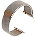 top4cus Double Electroplating Milanese Loop Stainless Steel Replacement iWatch Band with Magnetic Closure Clasp for Apple Watch - Apple Watch Band 42mm Regular Length - Gold