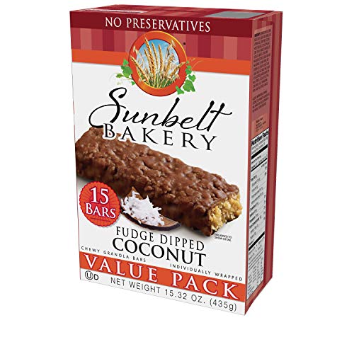 Sunbelt Bakery Fudge Dipped Coconut Chewy Granola Bars, 15 Count per box, 15.32 Oz Pricepulse