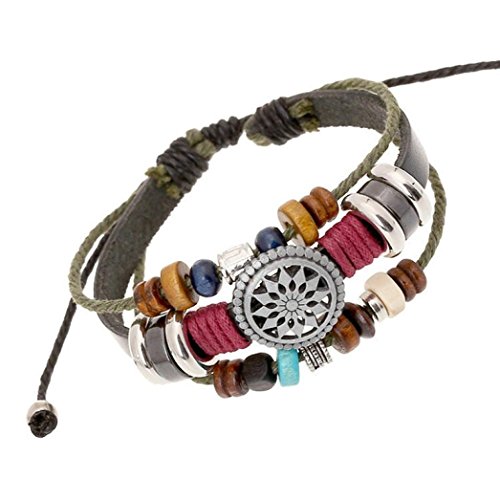 Vintage Bohemia Wind Beaded Multilayer Hand Woven Bracelet Handmade Boho Jewelry for Kids (as show) - Thumbnail 4