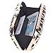 Fawziya Bling Ring Clutch Cocktail Purses For Women Snakeskin Evening Bag-Black