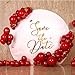 Gold Red Latex Balloons 10 Inch Metallic Gold & Red Color Party Balloons for Birthday, Wedding, Bridal Shower, Baby Shower, Graduation, Anniversary Party Decorations Supplies 100pcs