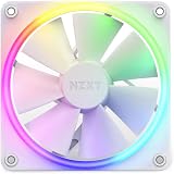 NZXT F120 RGB Fan RF-R12SF-W1 120mm White Silent RGB Lighting 18 LEDs view 2