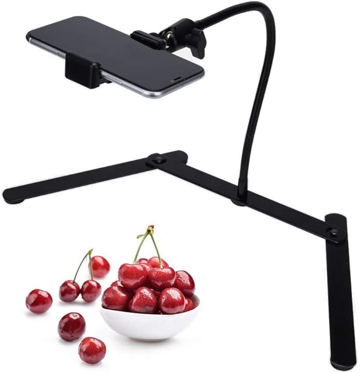 Photo Copy Pico Projector Stand Overhead Tripod Video Phone Mount Flexible Tabletop Stand for Live Streaming Video Recording Vlog YouTube Teaching Cooking Crafting Demo Drawing Recording - Image 5